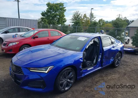 2021 Acura Tlx A-Spec Package из США, поврежденный, VIN 19UUB5F58MA016556